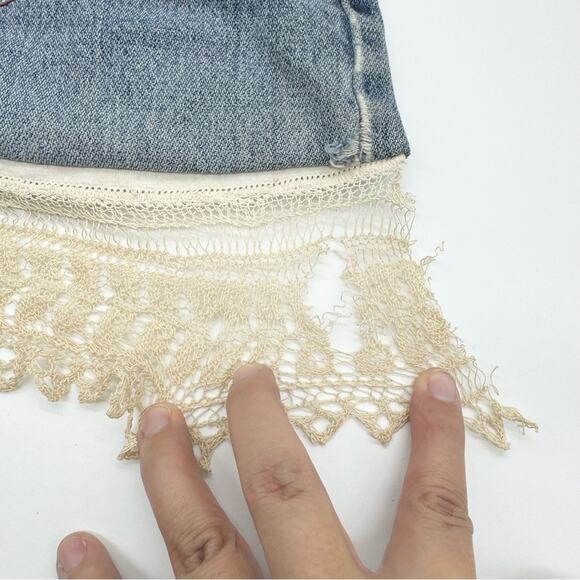 Custom Handmade Denim Grannycore Quiltwork Patch Lace Shoulder Bag Boho Hippie - Picture 6 of 11